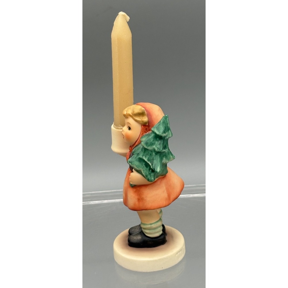 Goebel Hummel Figurine #116 Girl With Fir Tree Candle Holder W. Germany Statue - Picture 2 of 14